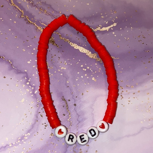 Jewelry - Taylor Swift RED handmade bracelet